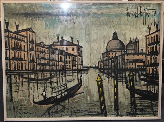 § Bernard Buffet (French, 1928-1999) The Grand Canal, Venice, 33.5 x 44.75in.